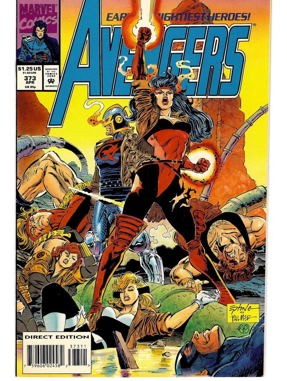 Marvel Comics Avengers #373 (Direct Edition) (1991) Harras Epting Palmer
